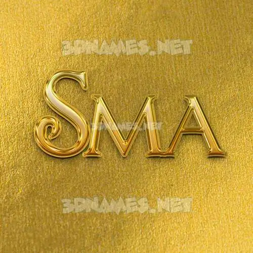sma in All Gold style - 3D name wallpaper sma in All Gold style - 3D name wallpaper