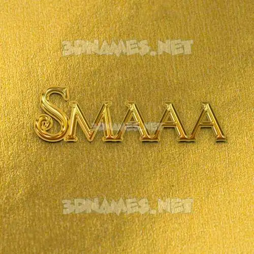 smaaa in All Gold style - 3D name wallpaper smaaa in All Gold style - 3D name wallpaper