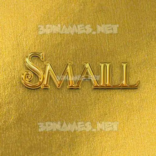 smaill in All Gold style - 3D name wallpaper smaill in All Gold style - 3D name wallpaper