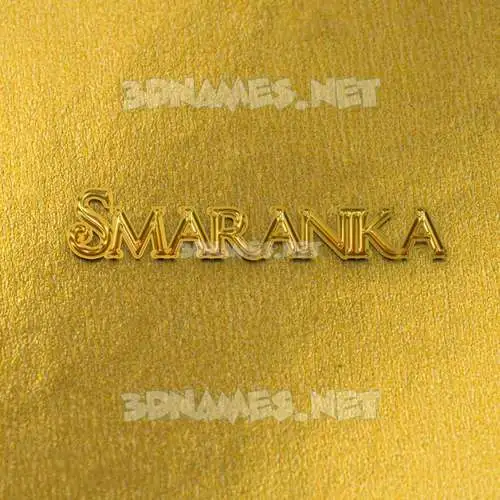smaranika in All Gold style - 3D name wallpaper