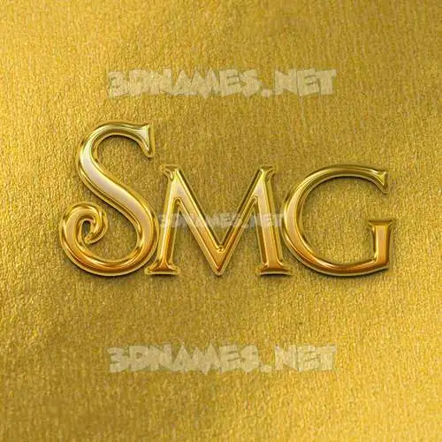 smg in All Gold style - 3D name wallpaper smg in All Gold style - 3D name wallpaper