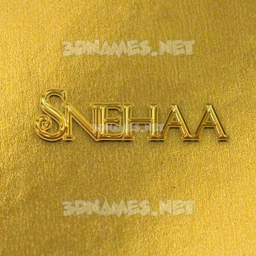snehaa in All Gold style - 3D name wallpaper snehaa in All Gold style - 3D name wallpaper