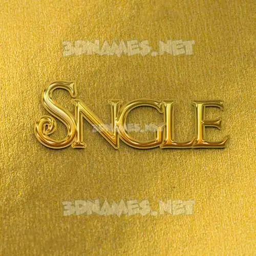 sngle in All Gold style - 3D name wallpaper sngle in All Gold style - 3D name wallpaper