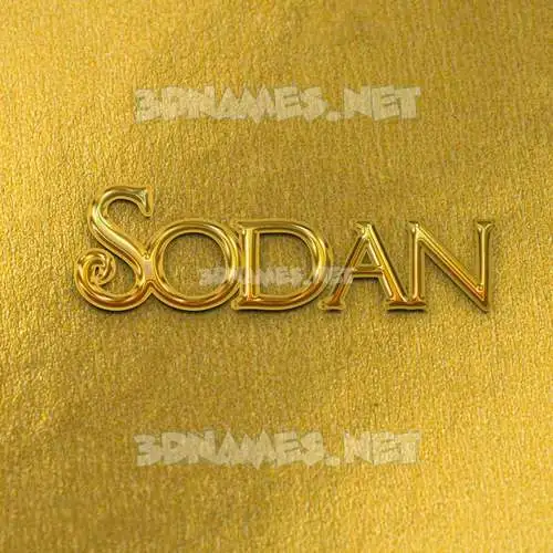 sodan in All Gold style - 3D name wallpaper sodan in All Gold style - 3D name wallpaper