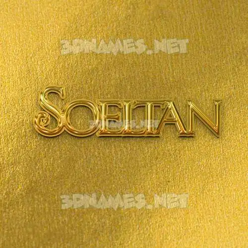 soeltan in All Gold style - 3D name wallpaper soeltan in All Gold style - 3D name wallpaper