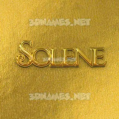 solene in All Gold style - 3D name wallpaper solene in All Gold style - 3D name wallpaper