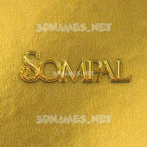 sompal in All Gold style - 3D name wallpaper sompal in All Gold style - 3D name wallpaper