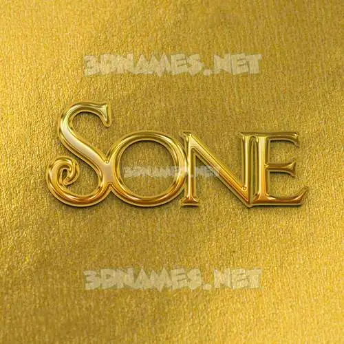 sone in All Gold style - 3D name wallpaper sone in All Gold style - 3D name wallpaper