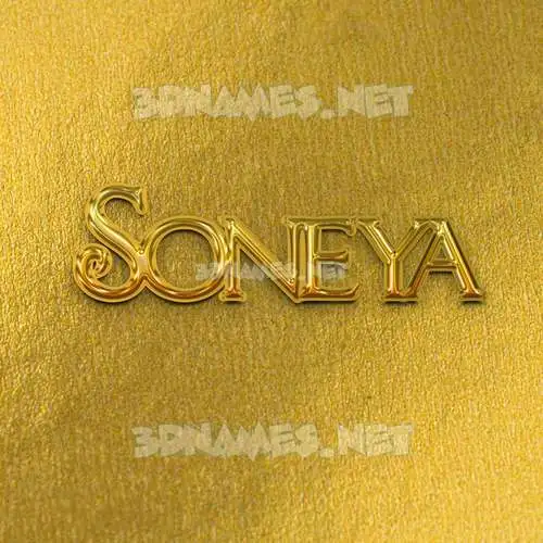 soneya in All Gold style - 3D name wallpaper soneya in All Gold style - 3D name wallpaper