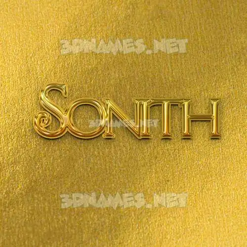 sonith in All Gold style - 3D name wallpaper sonith in All Gold style - 3D name wallpaper