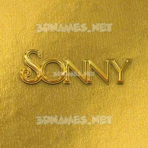 sonny in All Gold style - 3D name wallpaper sonny in All Gold style - 3D name wallpaper