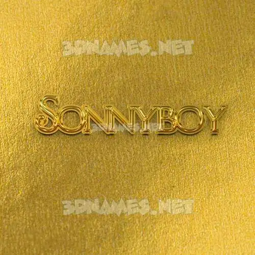sonnyboy in All Gold style - 3D name wallpaper sonnyboy in All Gold style - 3D name wallpaper