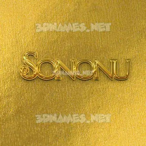 sononu in All Gold style - 3D name wallpaper sononu in All Gold style - 3D name wallpaper