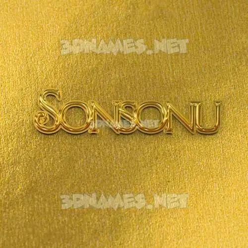 sonsonu in All Gold style - 3D name wallpaper sonsonu in All Gold style - 3D name wallpaper
