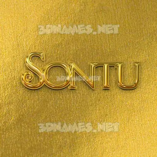 sontu in All Gold style - 3D name wallpaper sontu in All Gold style - 3D name wallpaper