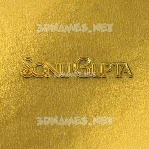 sonu gupta in All Gold style - 3D name wallpaper sonu gupta in All Gold style - 3D name wallpaper