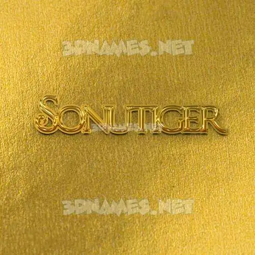 sonutiger in All Gold style - 3D name wallpaper sonutiger in All Gold style - 3D name wallpaper