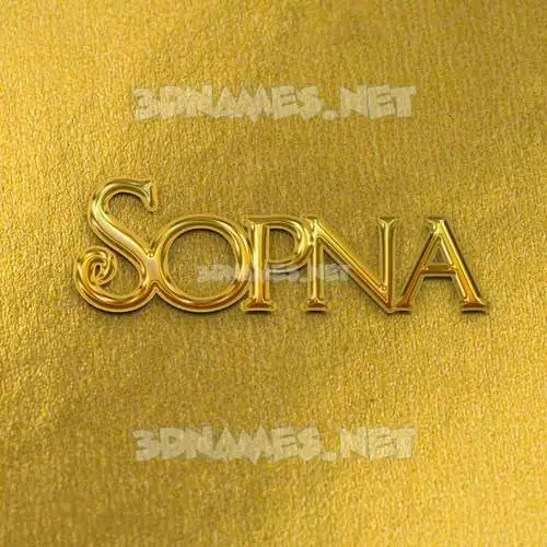 sopna in All Gold style - 3D name wallpaper sopna in All Gold style - 3D name wallpaper