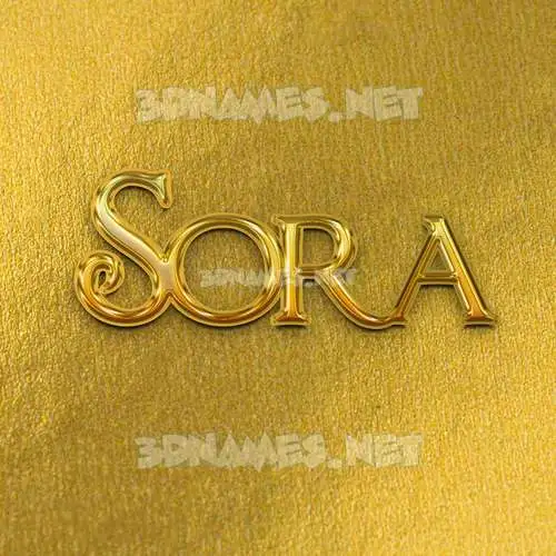 sora in All Gold style - 3D name wallpaper sora in All Gold style - 3D name wallpaper