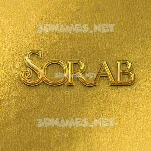 sorab in All Gold style - 3D name wallpaper sorab in All Gold style - 3D name wallpaper
