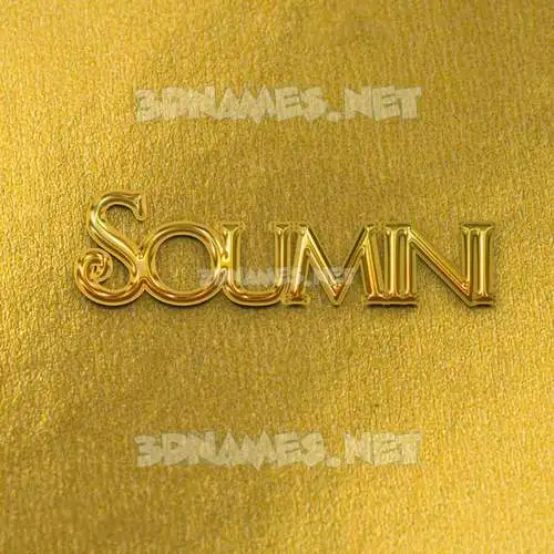 soumini in All Gold style - 3D name wallpaper soumini in All Gold style - 3D name wallpaper