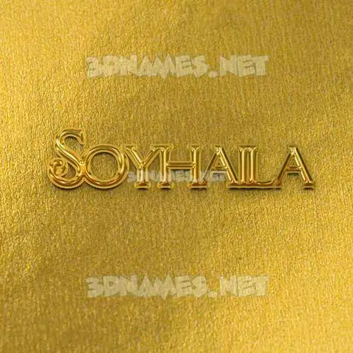 soyhaila in All Gold style - 3D name wallpaper soyhaila in All Gold style - 3D name wallpaper