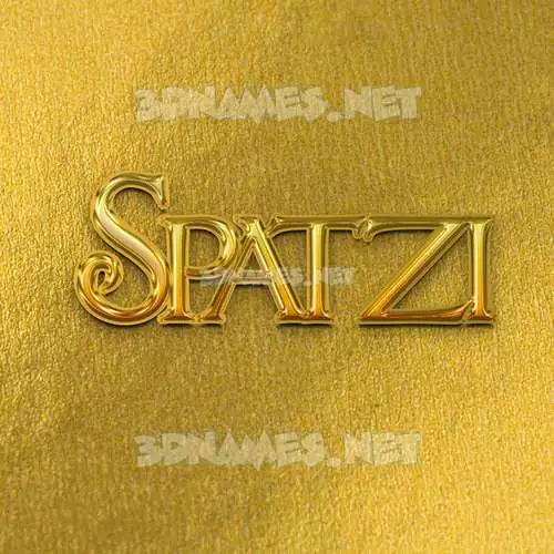 spatzi in All Gold style - 3D name wallpaper spatzi in All Gold style - 3D name wallpaper
