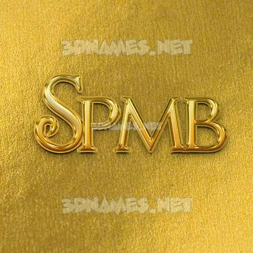 spmb in All Gold style - 3D name wallpaper spmb in All Gold style - 3D name wallpaper