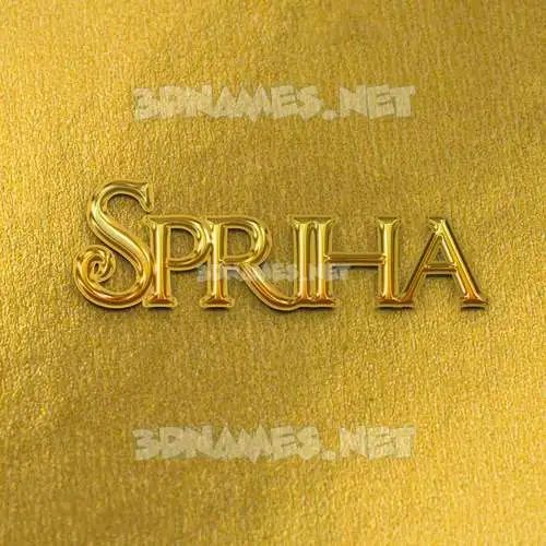spriha in All Gold style - 3D name wallpaper spriha in All Gold style - 3D name wallpaper