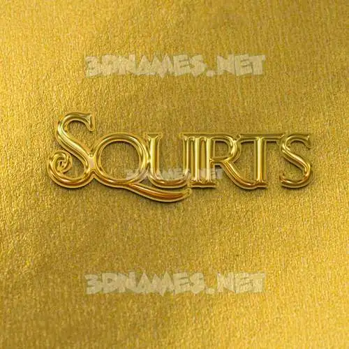 squirts in All Gold style - 3D name wallpaper squirts in All Gold style - 3D name wallpaper