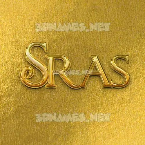sras in All Gold style - 3D name wallpaper sras in All Gold style - 3D name wallpaper
