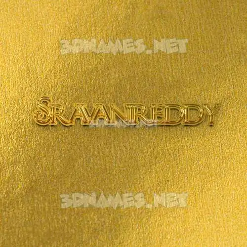sravanireddy in All Gold style - 3D name wallpaper sravanireddy in All Gold style - 3D name wallpaper