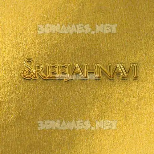 sreejahnavi in All Gold style - 3D name wallpaper sreejahnavi in All Gold style - 3D name wallpaper