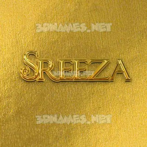 sreeza in All Gold style - 3D name wallpaper sreeza in All Gold style - 3D name wallpaper