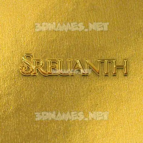 sreuanth in All Gold style - 3D name wallpaper sreuanth in All Gold style - 3D name wallpaper