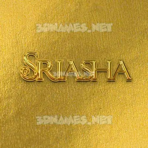 sriasha in All Gold style - 3D name wallpaper sriasha in All Gold style - 3D name wallpaper