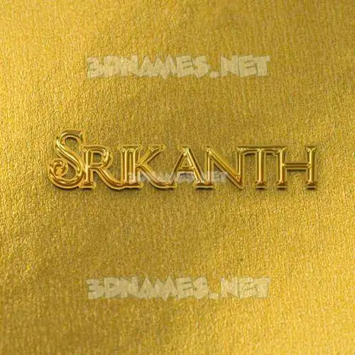 srikanth in All Gold style - 3D name wallpaper srikanth in All Gold style - 3D name wallpaper