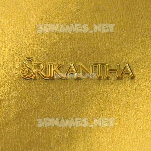 srikantha in All Gold style - 3D name wallpaper srikantha in All Gold style - 3D name wallpaper