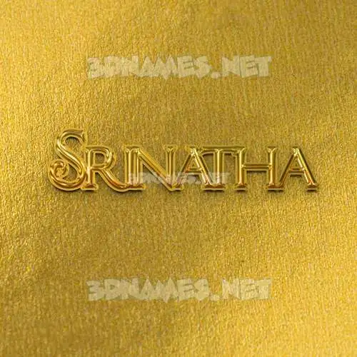 srinatha in All Gold style - 3D name wallpaper srinatha in All Gold style - 3D name wallpaper