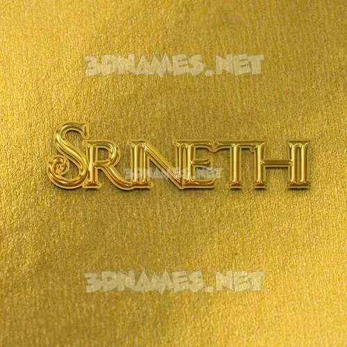 srinethi in All Gold style - 3D name wallpaper srinethi in All Gold style - 3D name wallpaper