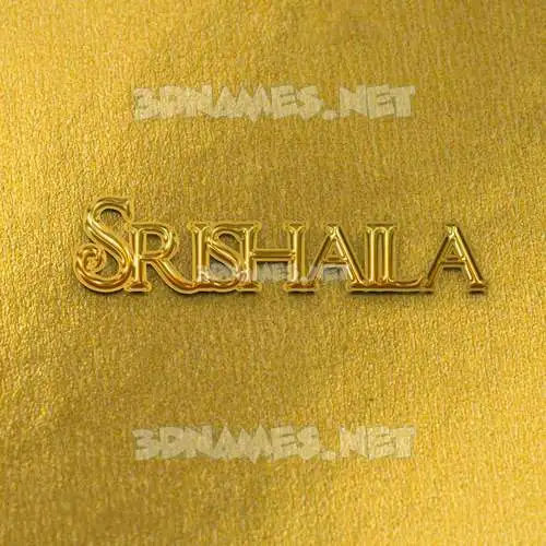 srishaila in All Gold style - 3D name wallpaper srishaila in All Gold style - 3D name wallpaper