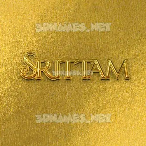 srittam in All Gold style - 3D name wallpaper srittam in All Gold style - 3D name wallpaper