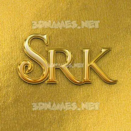 srk in All Gold style - 3D name wallpaper srk in All Gold style - 3D name wallpaper