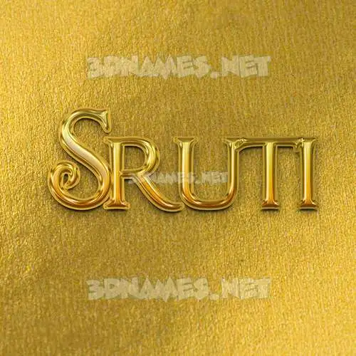 sruti in All Gold style - 3D name wallpaper sruti in All Gold style - 3D name wallpaper