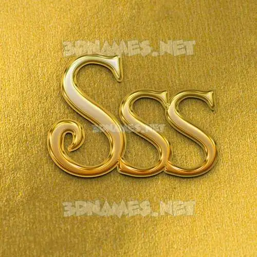 sss in All Gold style - 3D name wallpaper sss in All Gold style - 3D name wallpaper