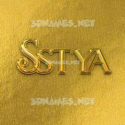 sstya in All Gold style - 3D name wallpaper sstya in All Gold style - 3D name wallpaper