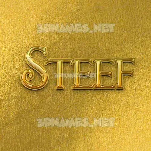 steef in All Gold style - 3D name wallpaper steef in All Gold style - 3D name wallpaper
