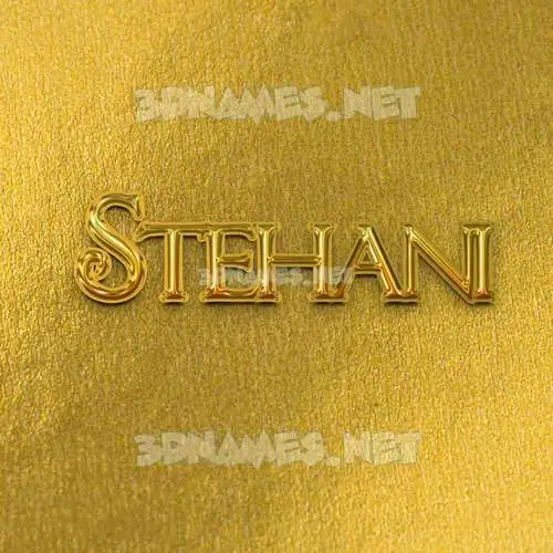 stehani in All Gold style - 3D name wallpaper stehani in All Gold style - 3D name wallpaper