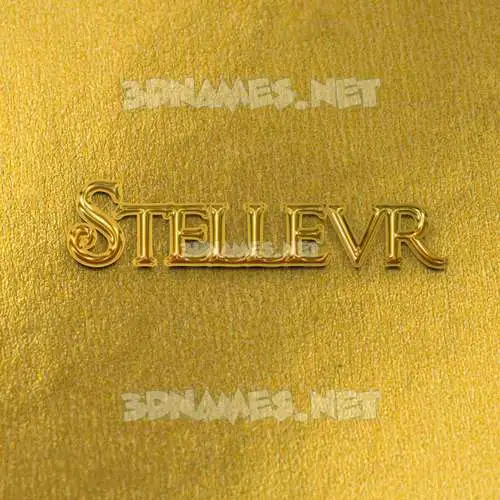 stellevr in All Gold style - 3D name wallpaper stellevr in All Gold style - 3D name wallpaper