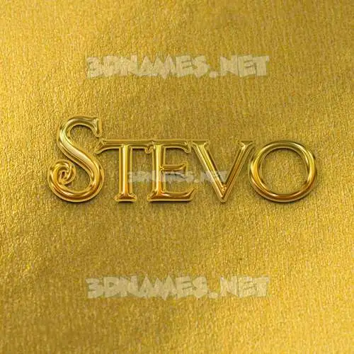 stevo in All Gold style - 3D name wallpaper stevo in All Gold style - 3D name wallpaper